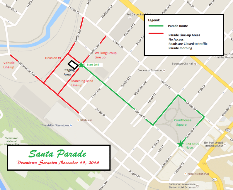2016scrantonsantaparade Coopers Seafood House