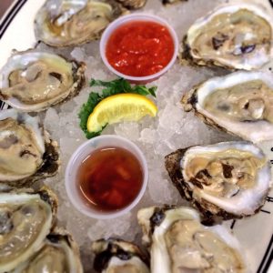 Oysters on the half shell