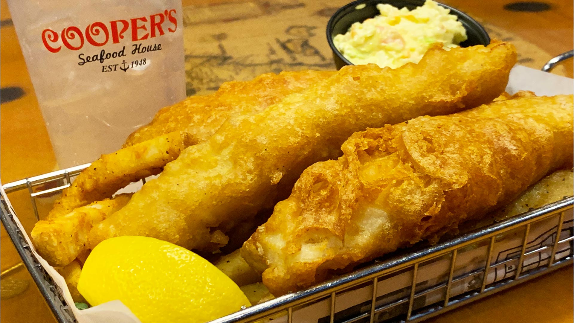 fishandchipsheader Coopers Seafood House