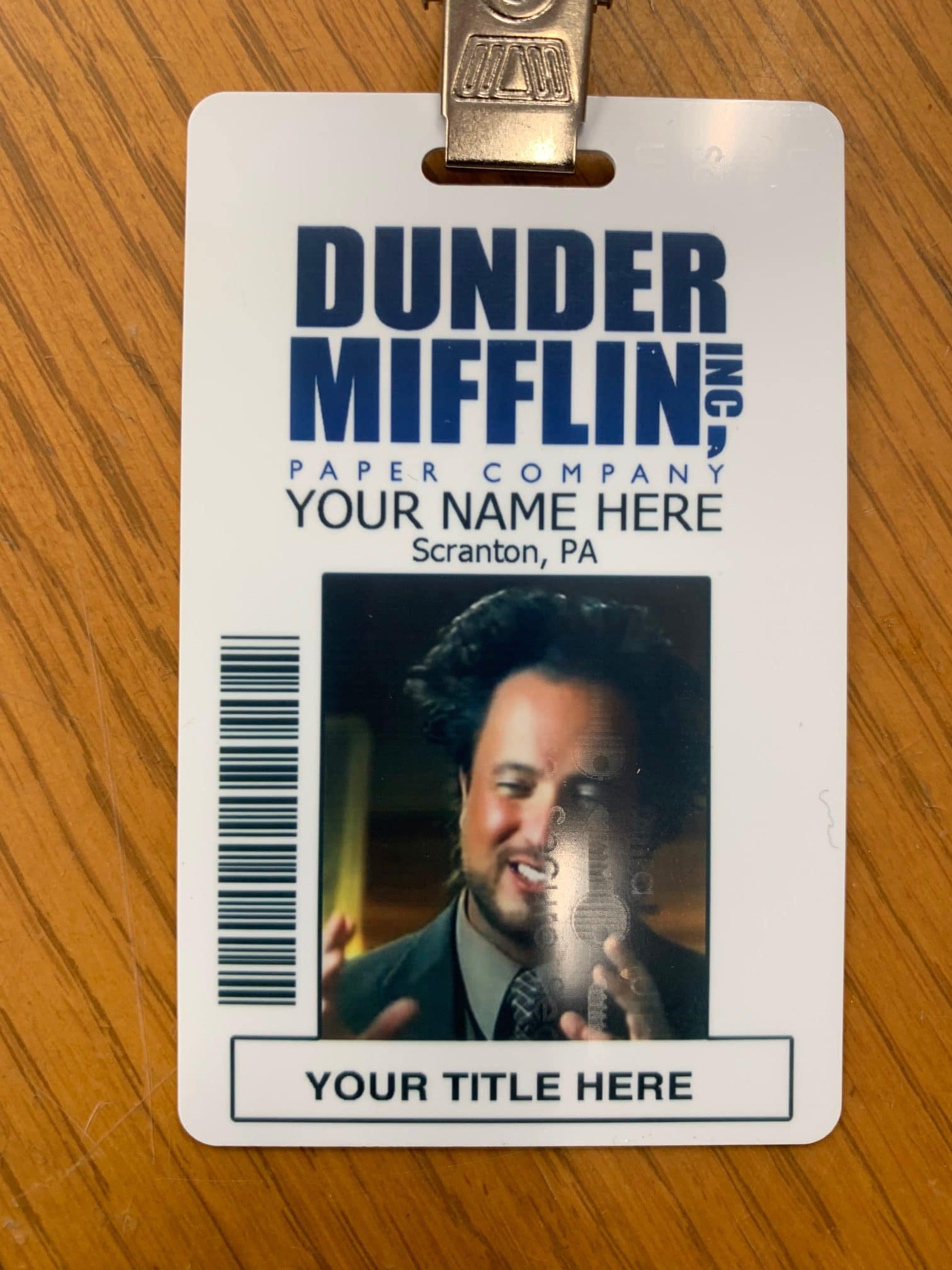 Dwight Schrute The Office Novelty Id Badge Film Prop For Costume And Cosplay Halloween And Party Accessories