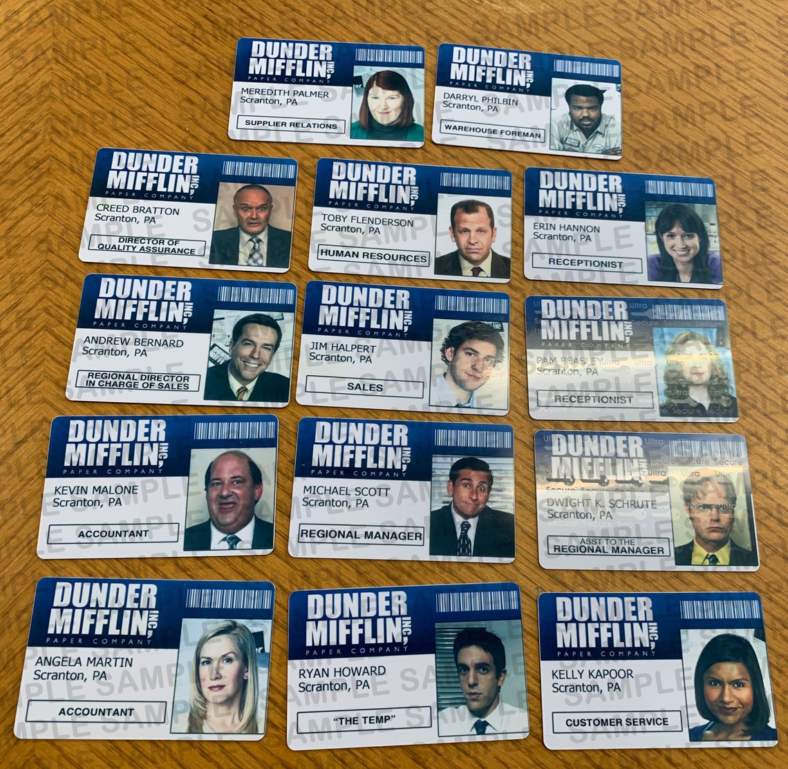 The Office Inspired - Dunder Mifflin Employee ID Badge - Kevin