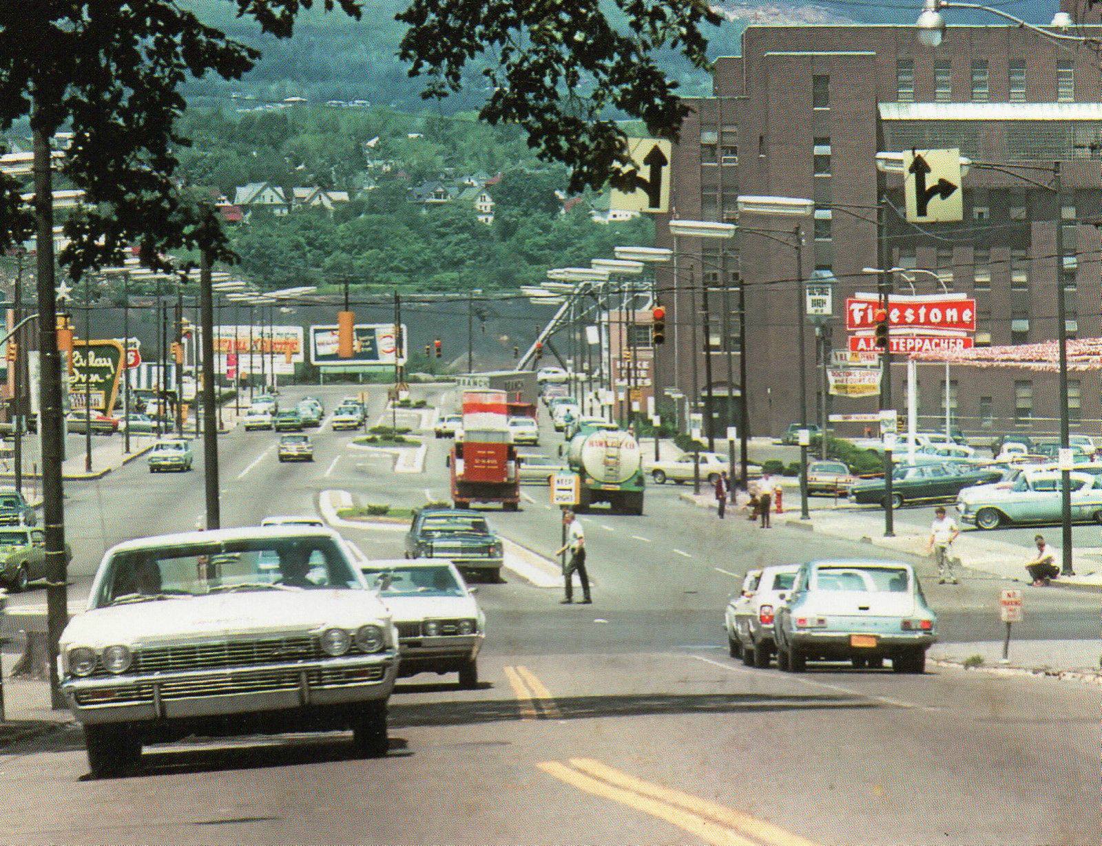 Mulberry St. Scranton Pa, 1970s. Coopers Seafood House