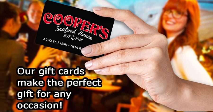 🎁🍽️ Gift the Joy of Dining at Cooper’s Seafood House  🌊🦀…