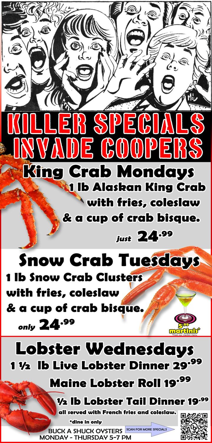 Come and enjoy the Flavors of the Season at Cooper’s!
V…