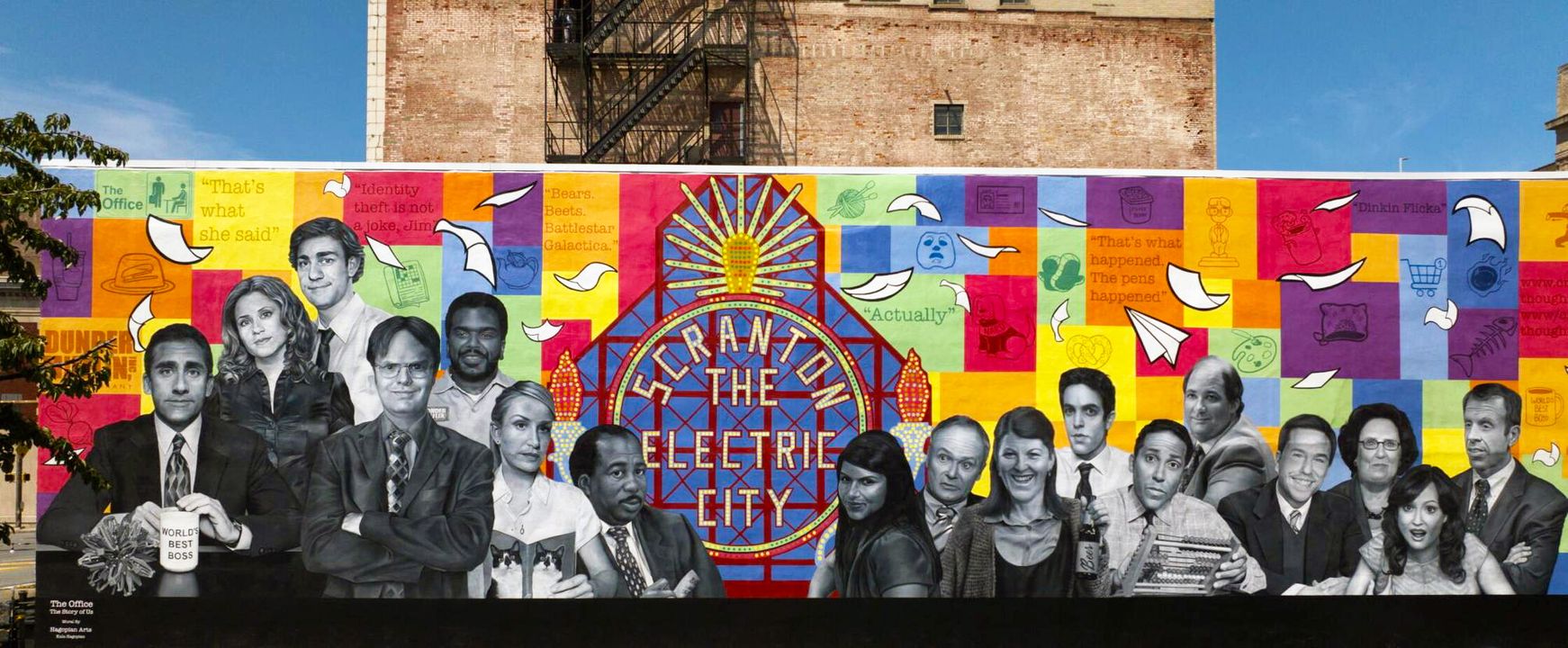 The Office' mural debuts in Scranton, thanks to Philadelphia artists