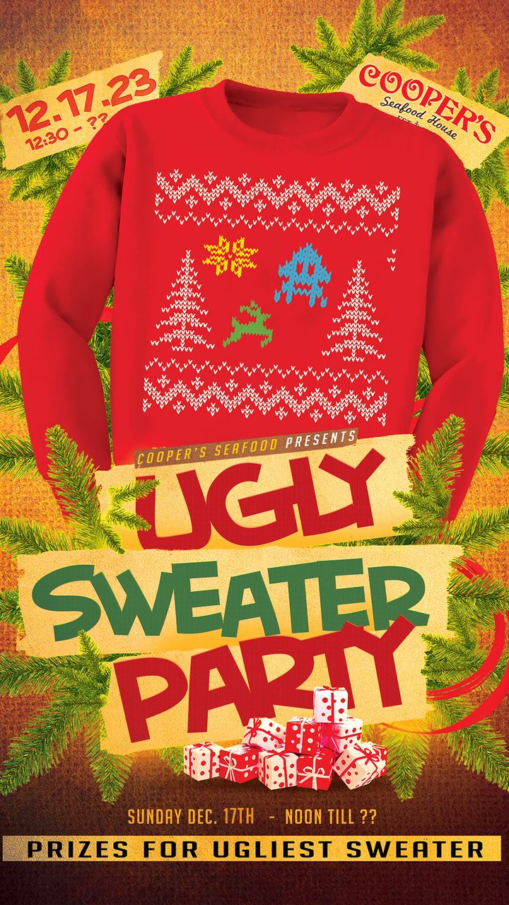December 17th Sunday Funday Ugly Sweater Party and Shots …