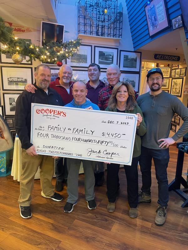 Harvesting Hope: Cooper’s Seafood Raises $4,450 for Family to Family!