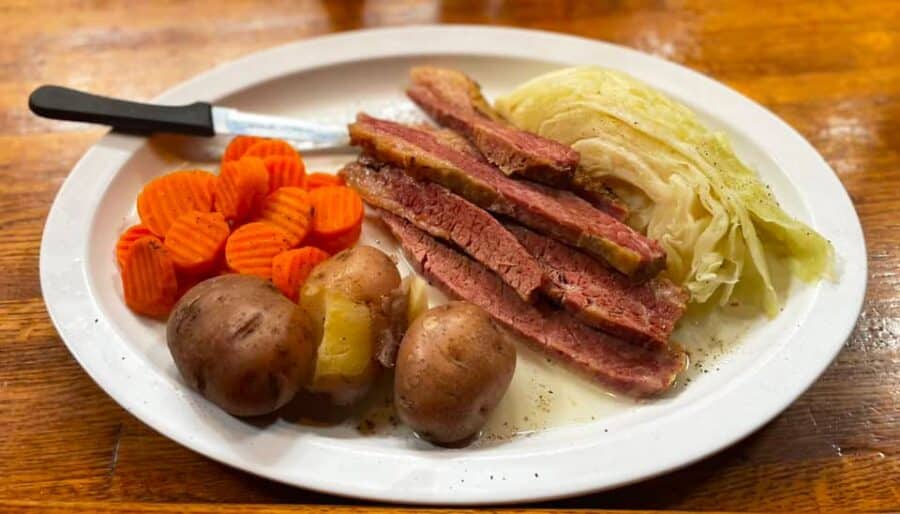 Corned Beef and Cabbage?  Yep, we’ve got it!  (until Sunday)