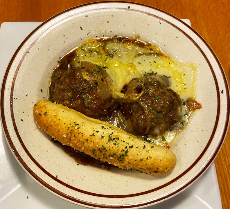 NEW APPETIZER FEATURE : FRENCH ONION MEATBALLS
Brimming w…