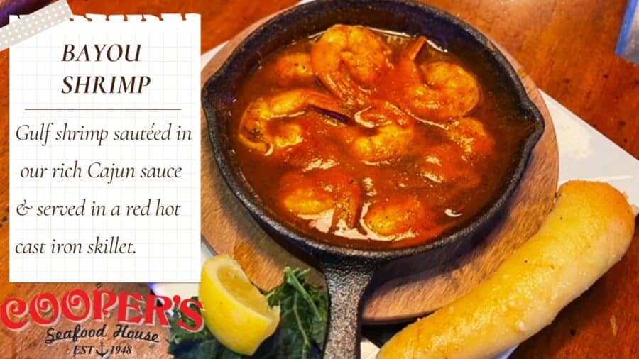 BAYOU SHRIMP
This dish cries for a frothy brew to accompa…