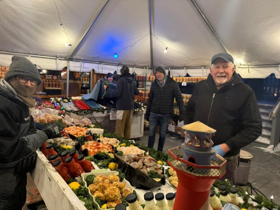 Baby, It’s cold outside!  Seafood market open!!