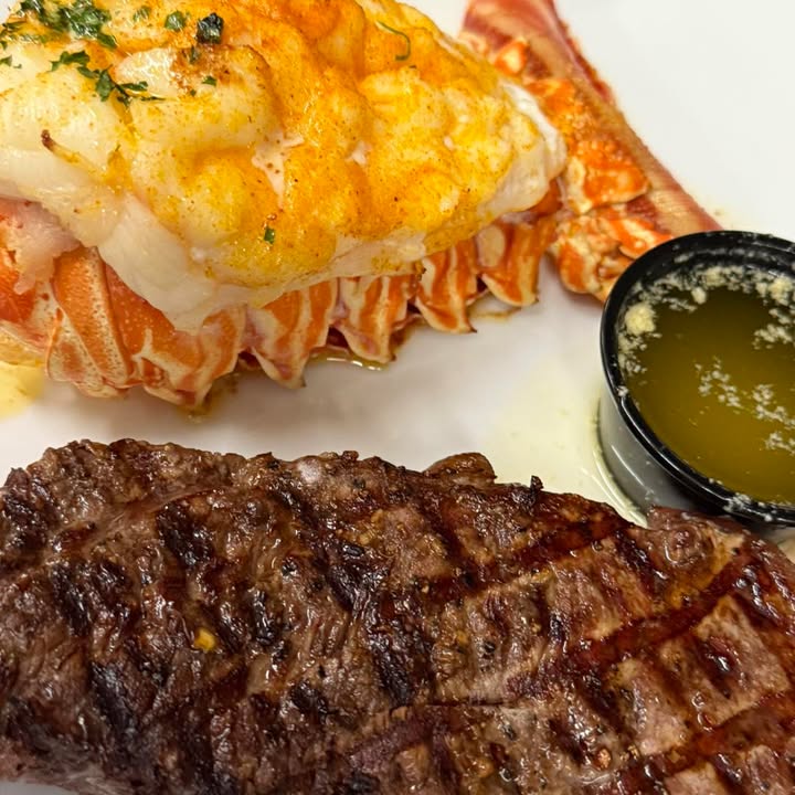Look at this amazing surf and turf going out! #NoFilter #…