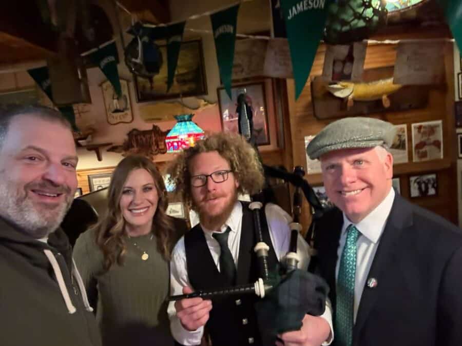 Early morning Parade prep with WNEP!  Irish menu starts t…