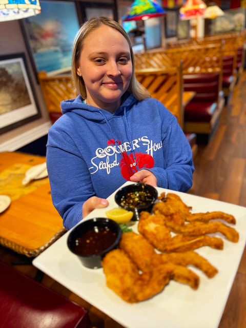 Would YOU try frog legs?
Ashley’s serving up our newest…