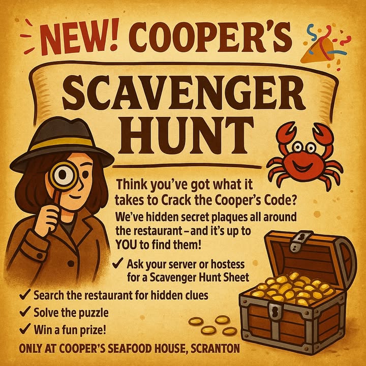 NEW! Cooper’s Scavenger Hunt ‍

Think you’ve got what it…