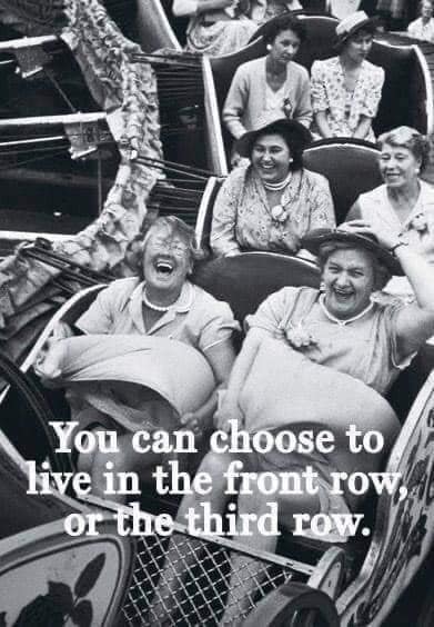 Life’s too short to sit in the third row…
At Cooper’s, …