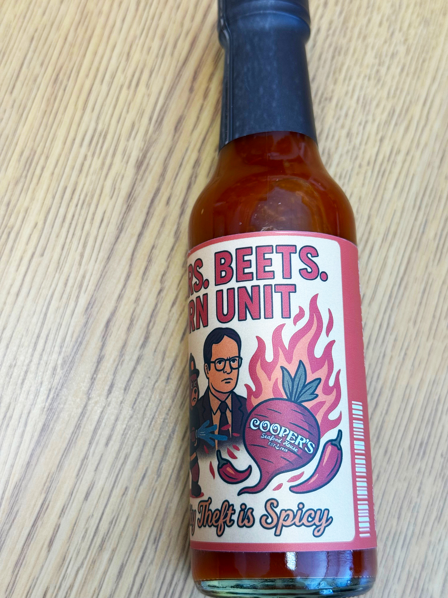 Bears. Beets. Burn Unit. The Office Hot Sauce