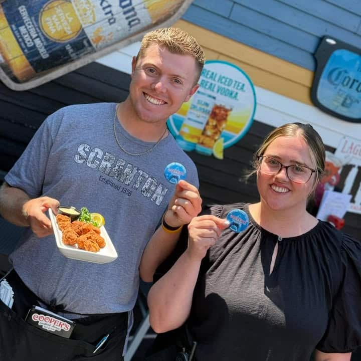 Meet Brandon & Abby — serving up smiles and Shark Bites!…