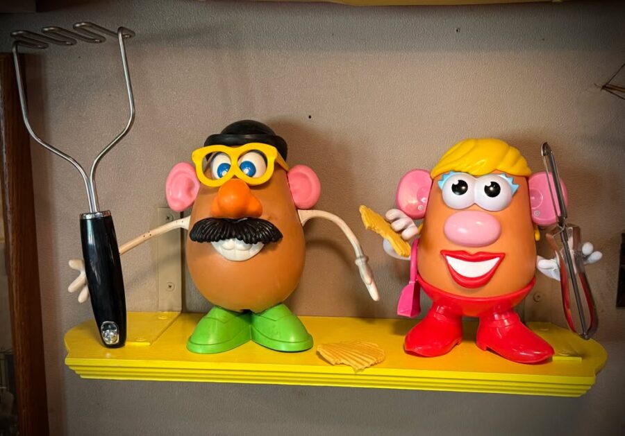 Mr. & Mrs. Potato Head have joined our toy wall — and yes…