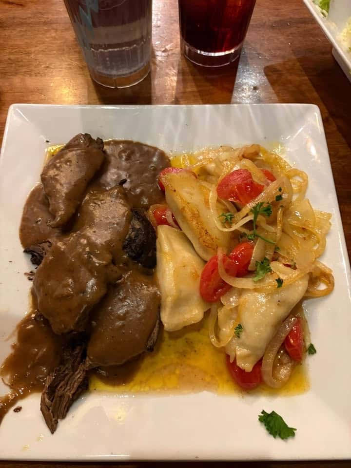 Pot-roast and Pierogi
 
 Rachel Malak