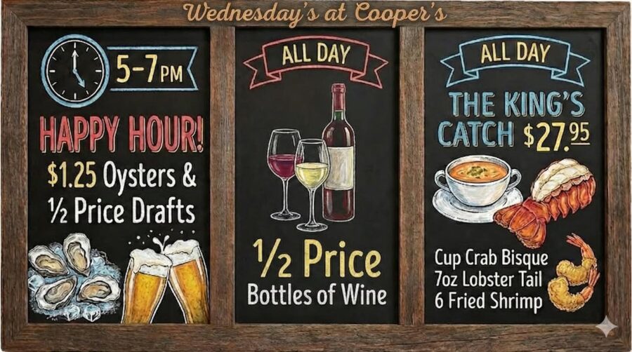 Wine Down Wednesday is here at Cooper’s!

We’re halfway …