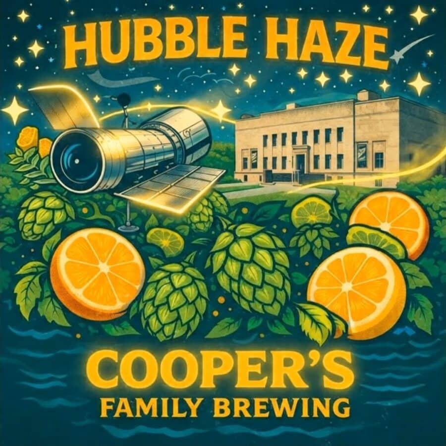 Jsut Tapped:  Cooper’s Family Brewing  Hubble Haze – Hazy…