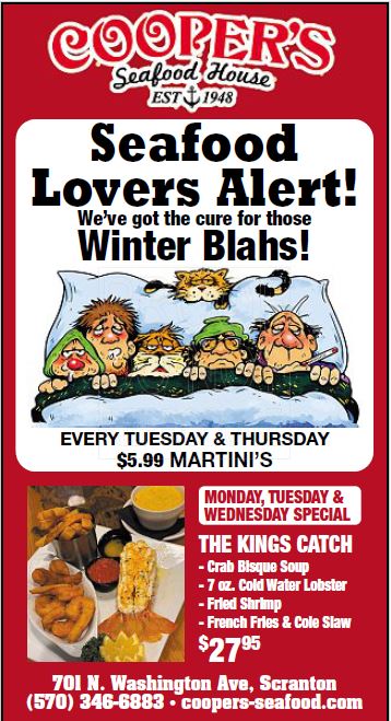 Seafood Lovers Alert!  Feeling those winter blahs? We ha…