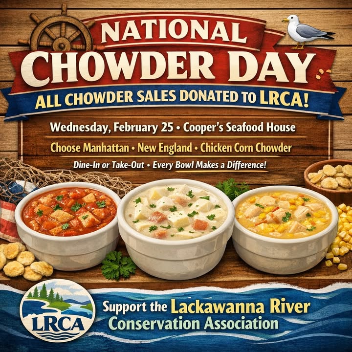 NATIONAL CHOWDER DAY — TODAY! 
 ALL CHOWDER SALES DONATE…