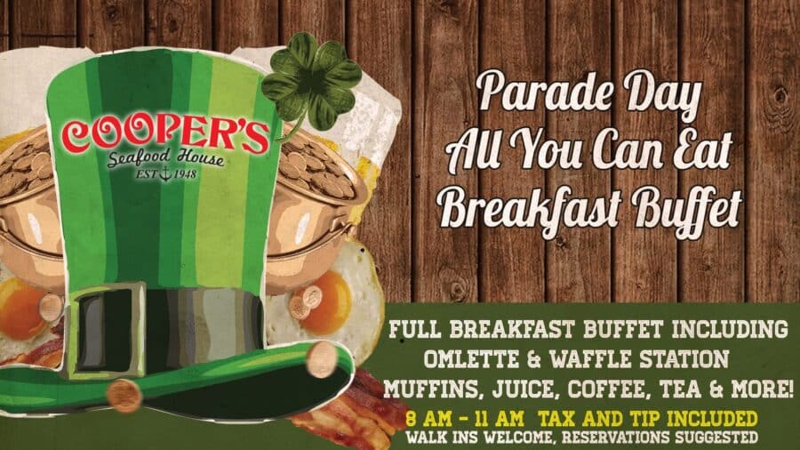 Brunch with the bunny is SOLD OUT!

Parade Day Brunch is …
