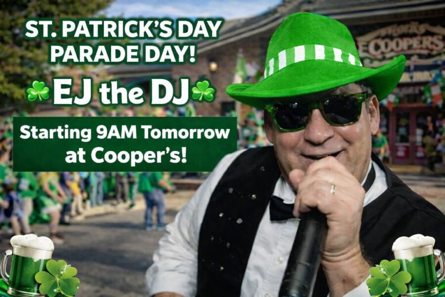 PARADE DAY STARTS EARLY AT COOPER’S!
Tomorrow is Scran…