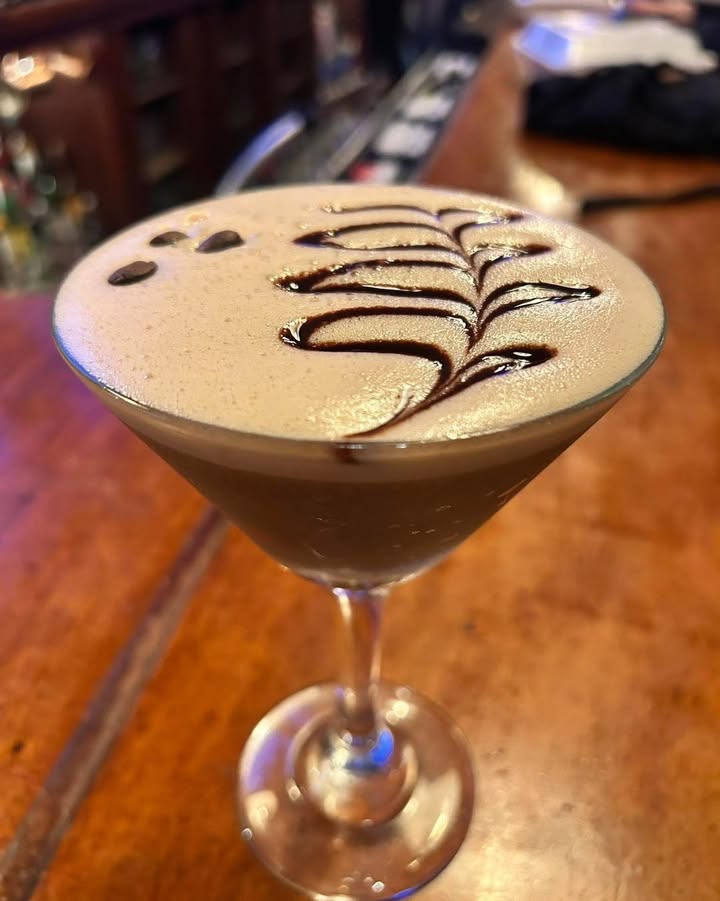 Espresso martini, complements of our wonderful bartender …