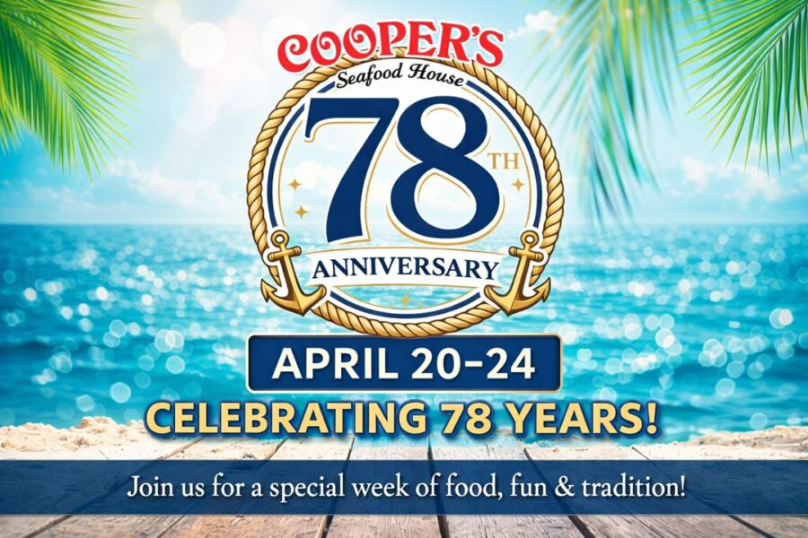 We’re celebrating 78 years at Cooper’s Seafood House!
Jo…