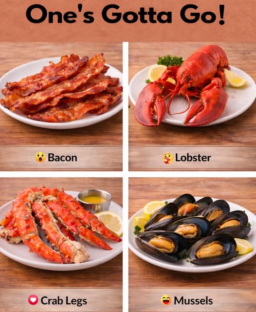 Bacon – Crispy, smoky strips of pork cooked until golden…