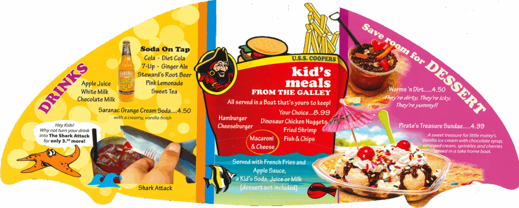 Children's Menu illustrated menu